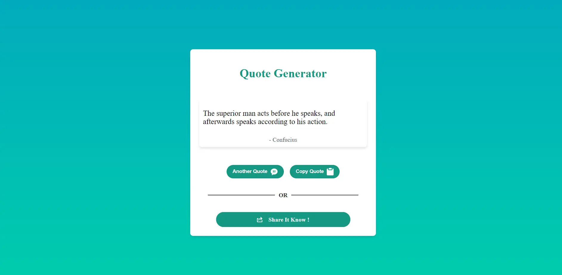 Quote Generator